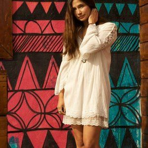 Free People Lace Tunic Dress